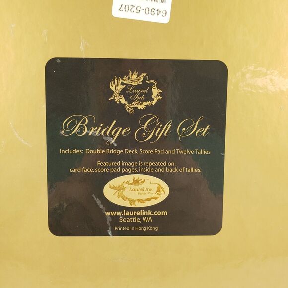 LAUREL LINK Bridge PLAYING CARDS DOUBLE DECK TEE TIME GOLF THEME NEW SEALED - Picture 9 of 16